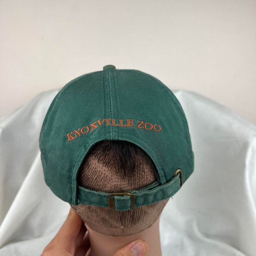 Vintage Knoxville Zoo Tennessee Red Panda Green Baseball Cap - Picture 5 of 8